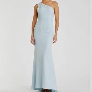 6388 IEENA Elegant One-Shoulder Blue Dress PRICED TO SELL FAST!